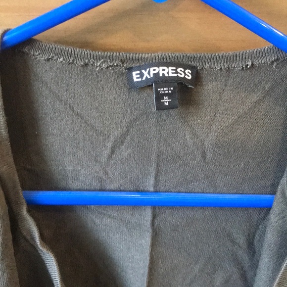 Olive Green Short Sweater - Picture 2 of 4